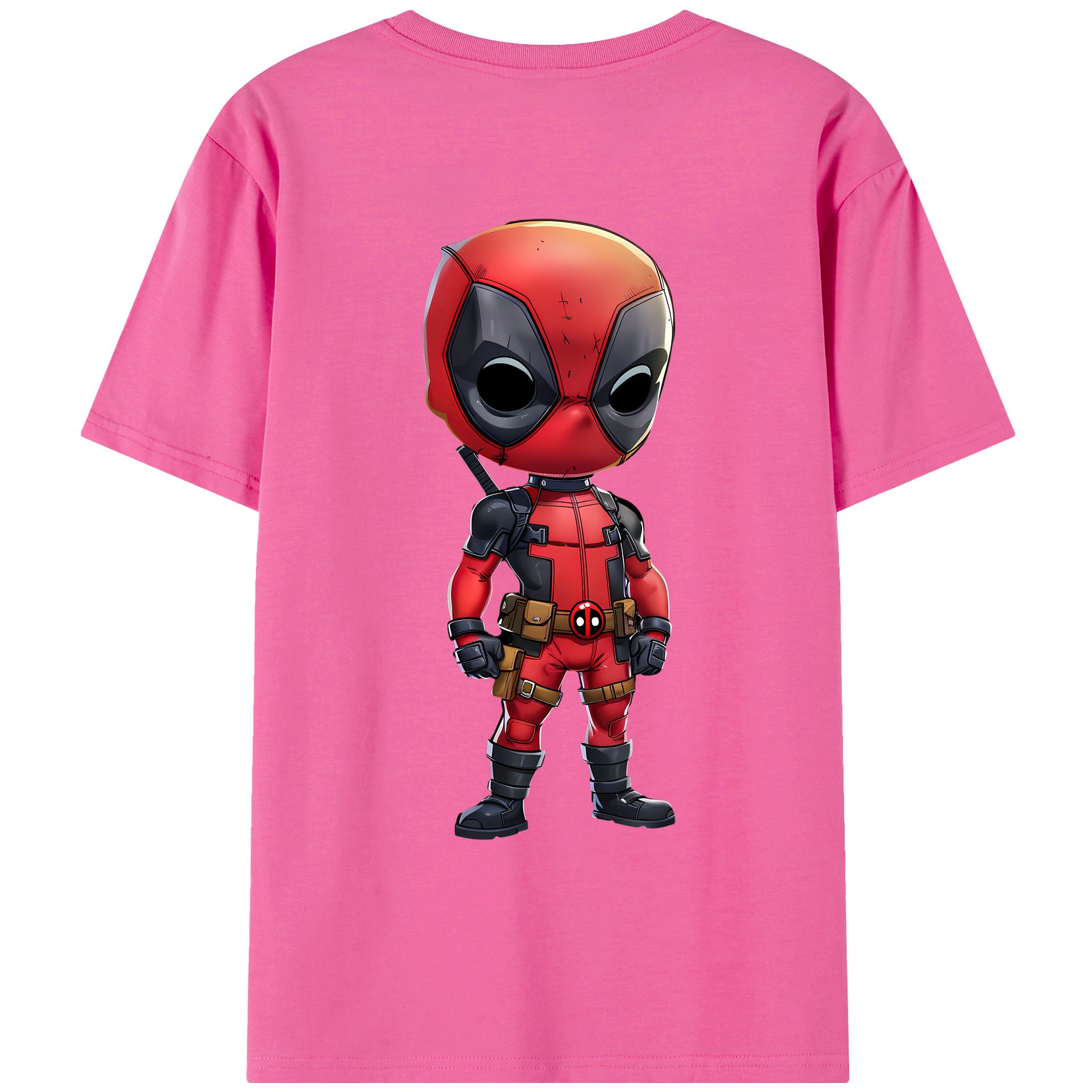 （画像用） Deadpool デッドプール レディース半袖Tシャツ(バックプリント)